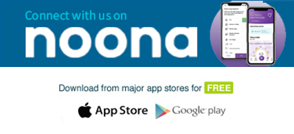 Connect with us on the Noona App