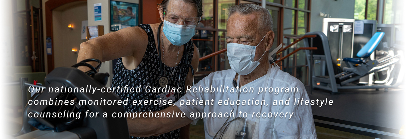 Nationally certified Cardiac Rehab Program monitors patient exercise
